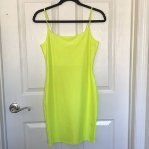 Neon yellow dress brand new never worn